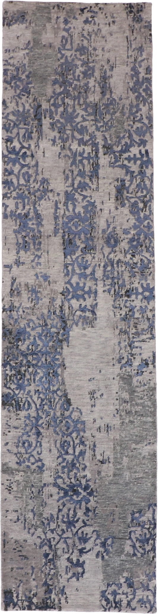 W 2.5 - L 9.10 Modern Runner Wool And Silk Blend Hand-Woven - 60291