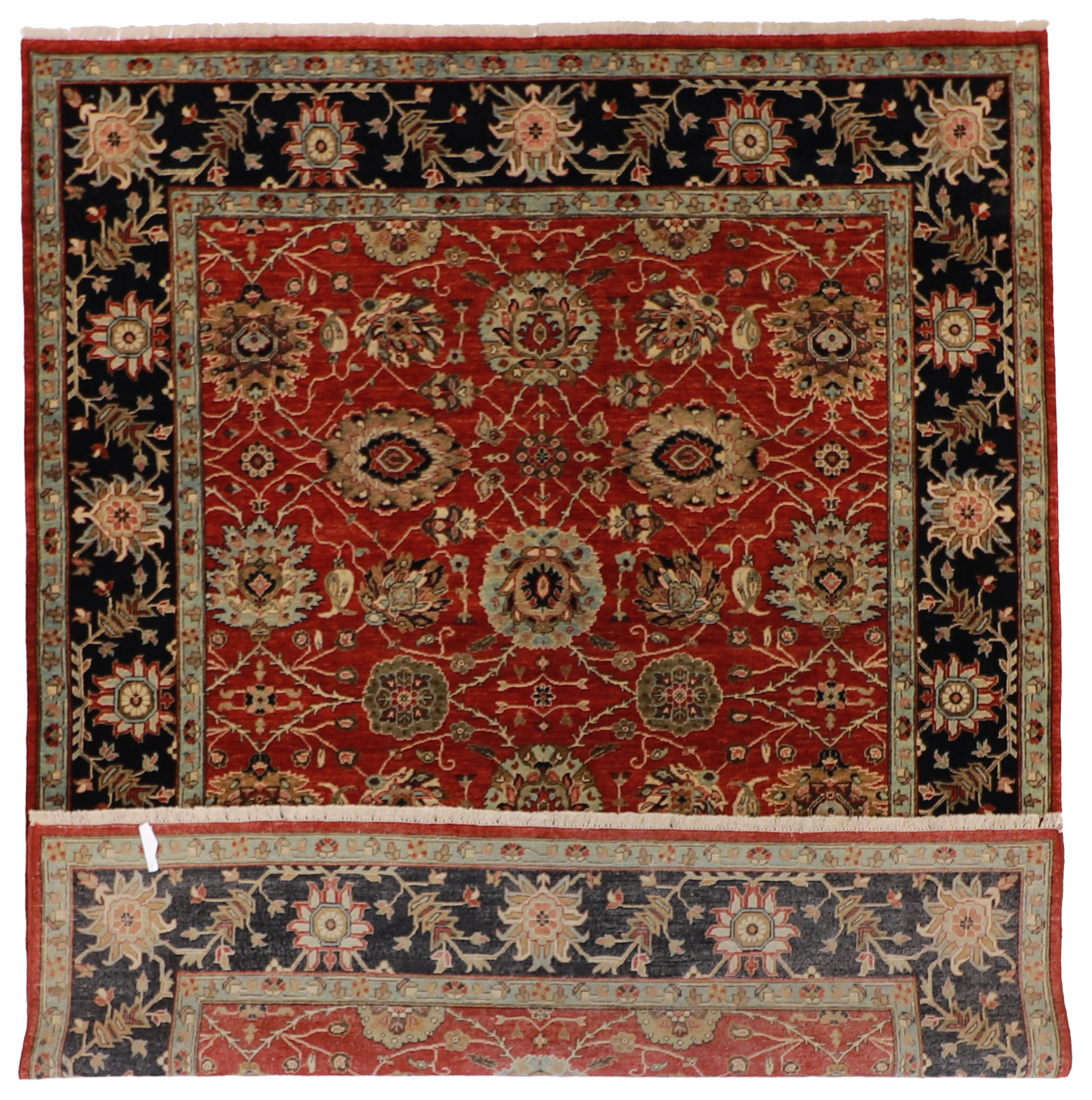 W 7.9 L 9.11 Malayer 100% Wool Hand-Woven All-Over Design - 60314