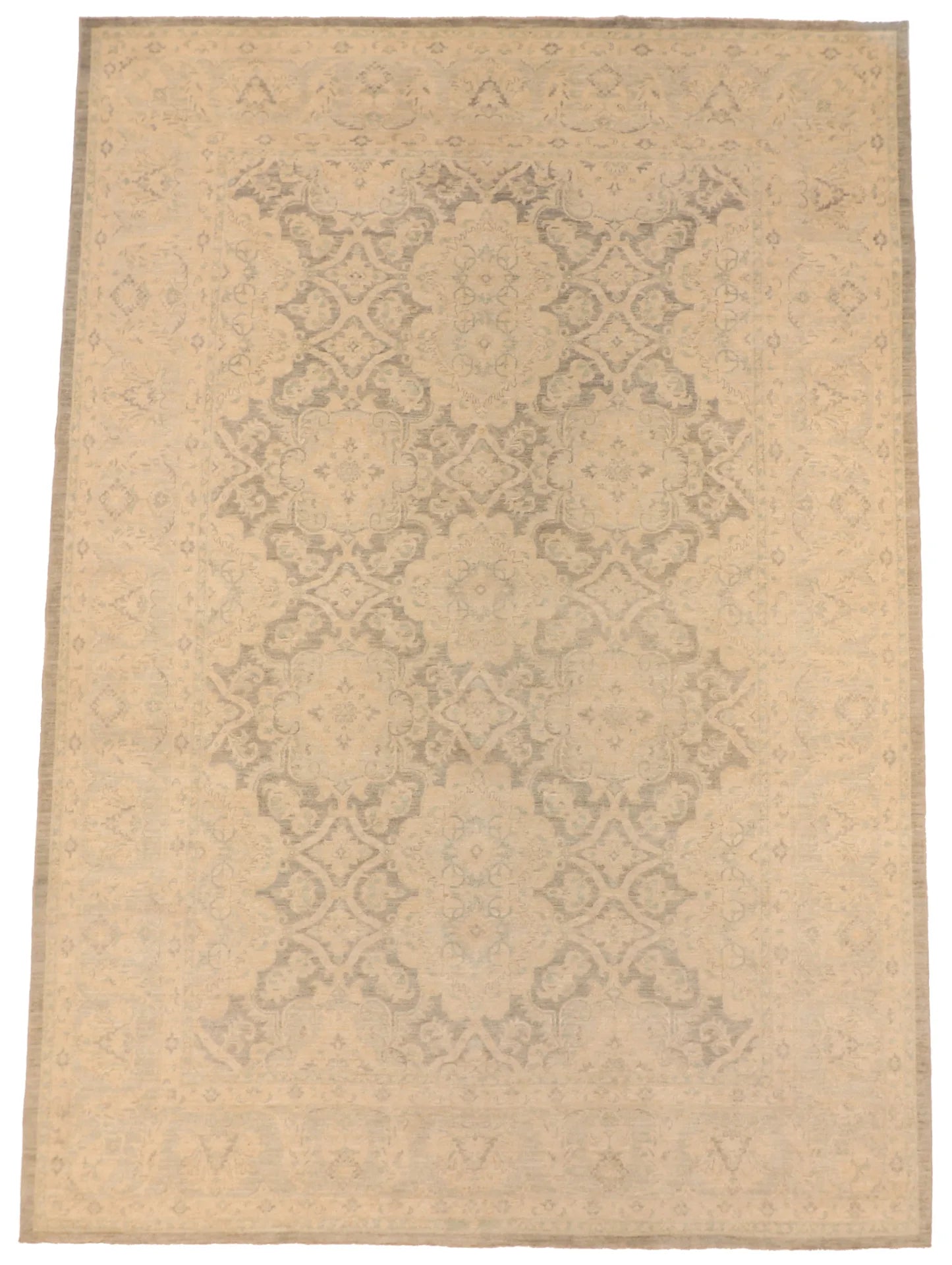 10 x 14 - Ardabil Wool Traditional Rectangle - Finest Hand-Knotted Quality Wool — 60327