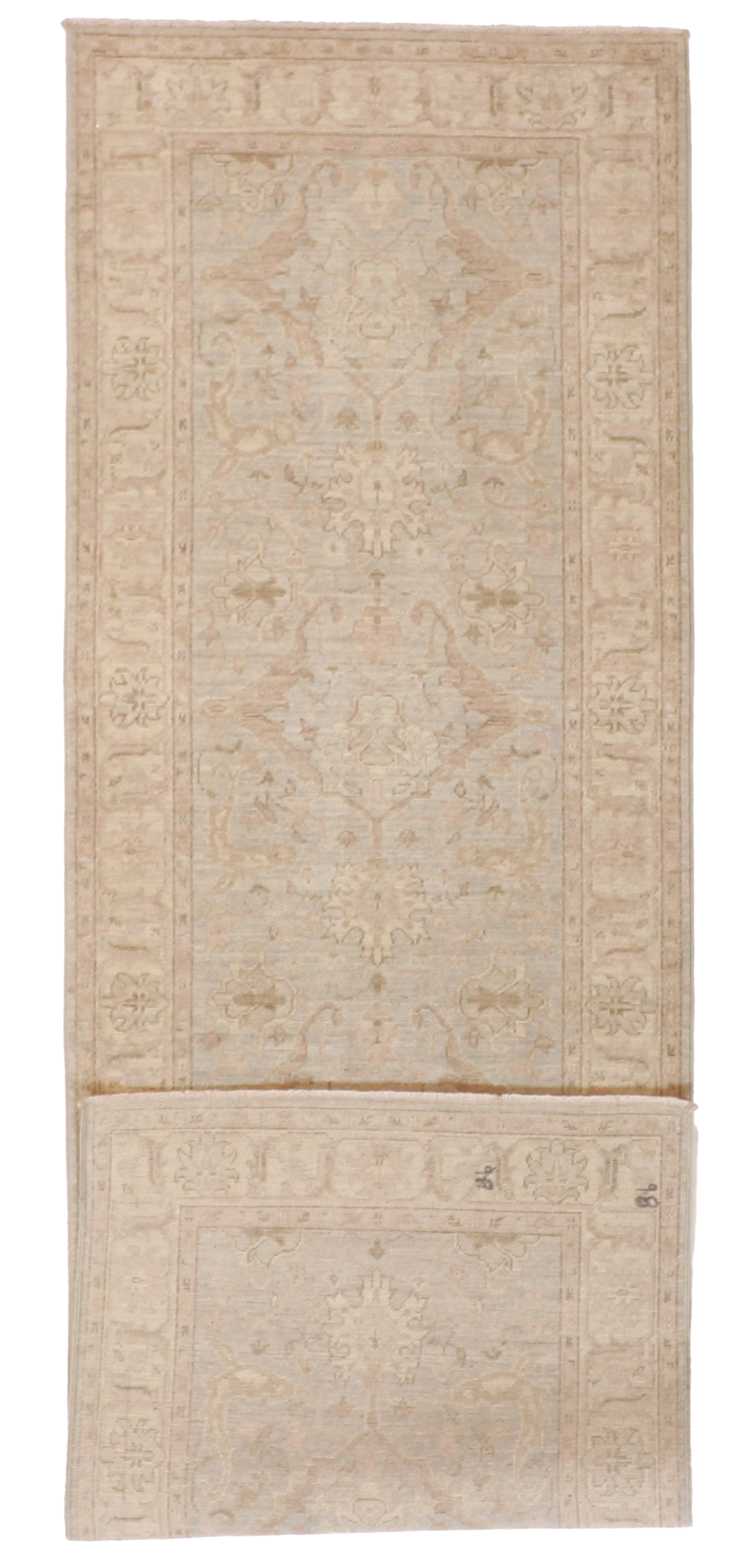 W 2.7 L 8.2 Gazvin Runner 100% Wool Handmade Rug- 60335