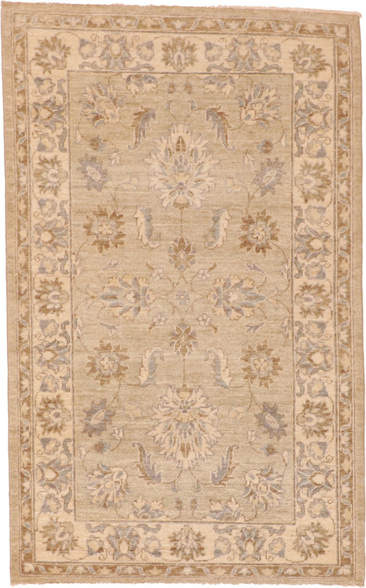 W 3.2 - L 5.1 Hamadan 100% Wool Hand-Woven Rug - 60341