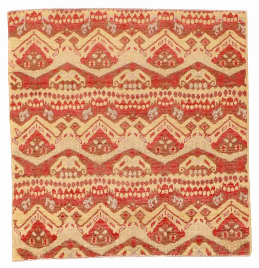 3.3 x 3.4 - Modern Wool All Over Rectangle - Finest Hand-Knotted Quality Wool — 60345