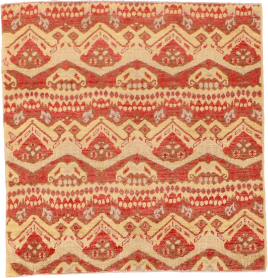 W 3.3 L 3.4 Modern 100% Wool Hand-Woven All-Over Design - 60345