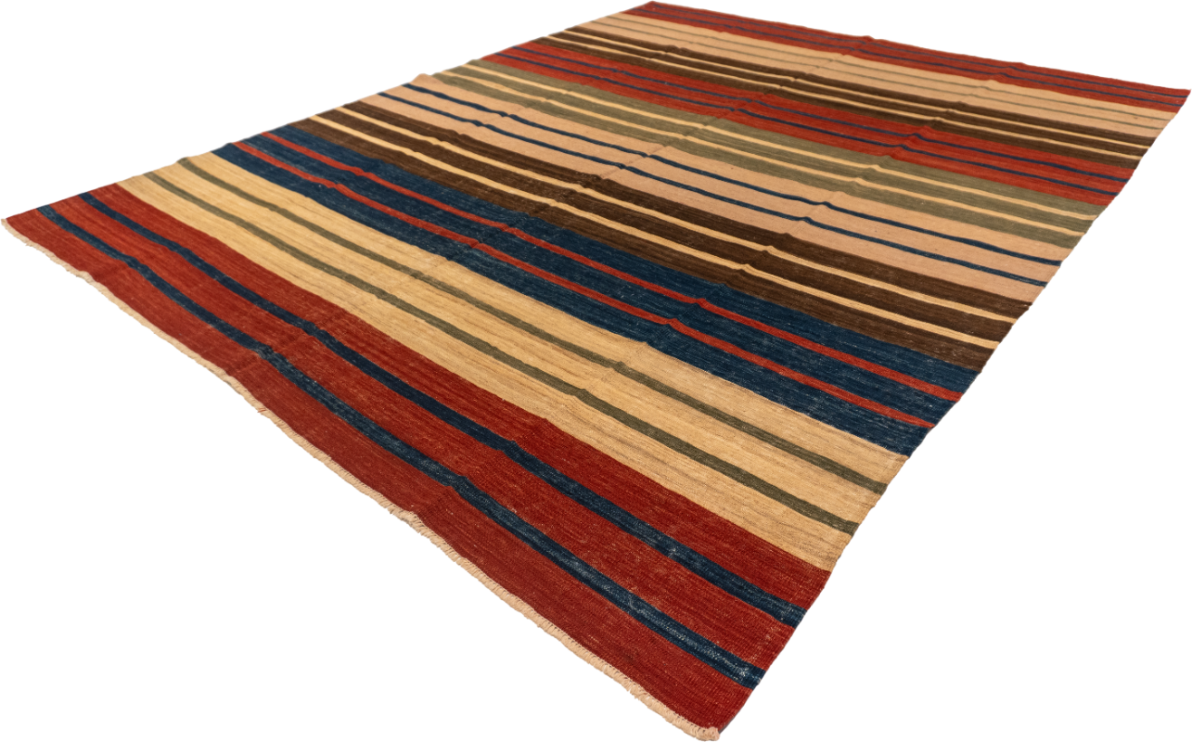 W 8.4 L 10.4 Gazvin 100% Wool Hand-Woven All-Over Design - 60355