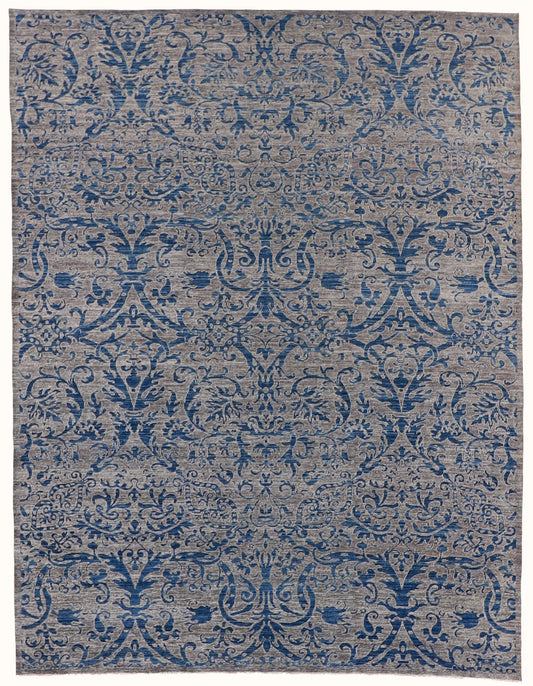 8 x 10.4 - Isfahan Fine/Wool All Over Rectangle - Finest Hand-Made Quality Wool — 60385