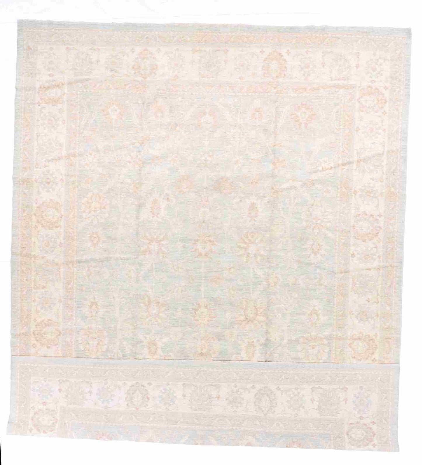 W 12 - L 15.6 - Frahan Fine/Wool All Over Rectangle - Finest Hand-Knotted Quality Wool - 60400