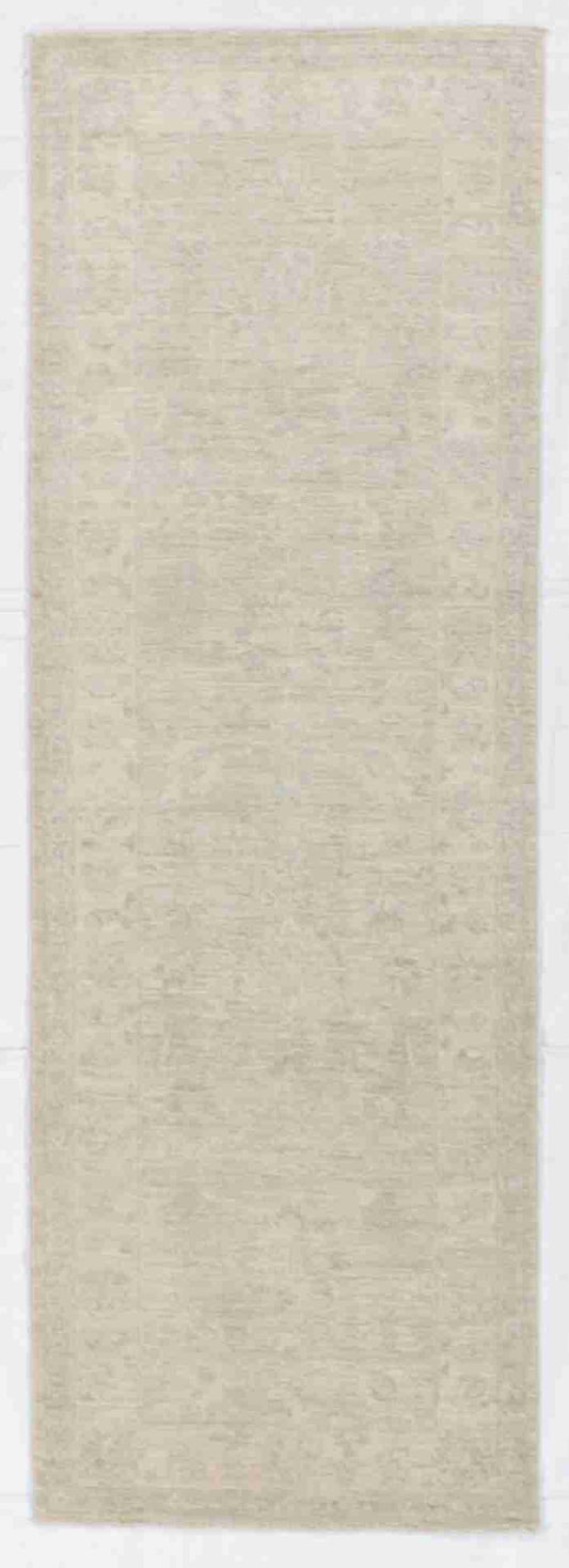W 2.9 - L 8.2 - Oushak Runner 100% Wool Handmade All Over Design - 60404