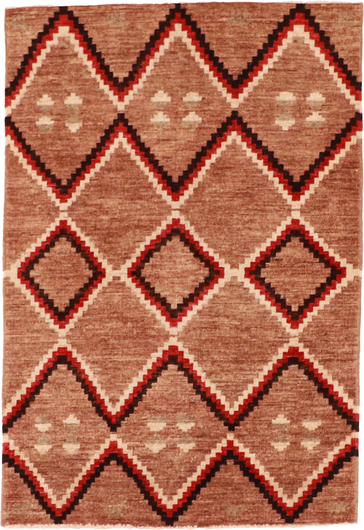 W 3.3 - L 4.10 Mountain Modern 100% Wool Hand-Woven Rug - 60415