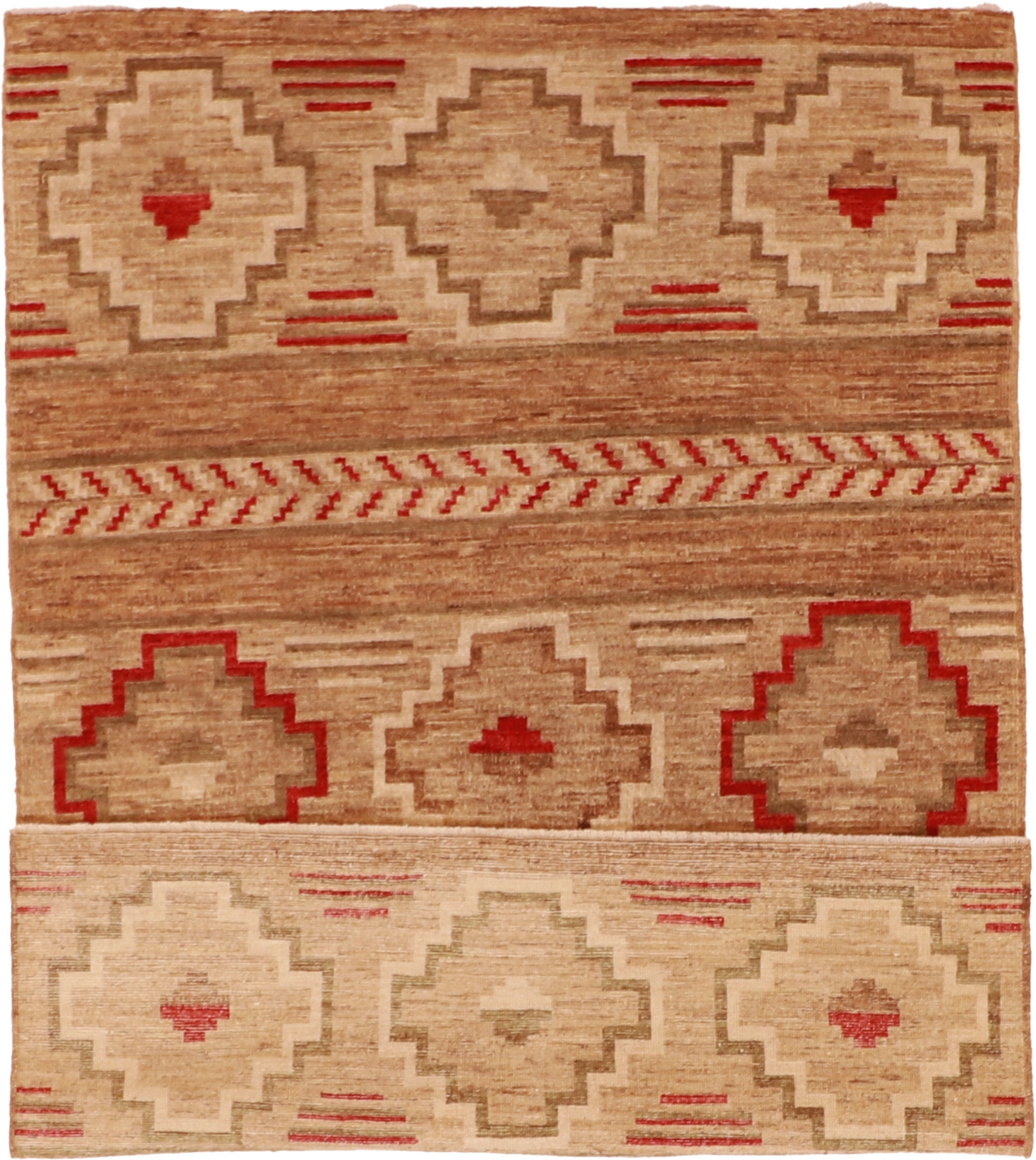 W 4 - L 5.10 Mountain Modern 100% Wool Hand-Woven Rug - 60444