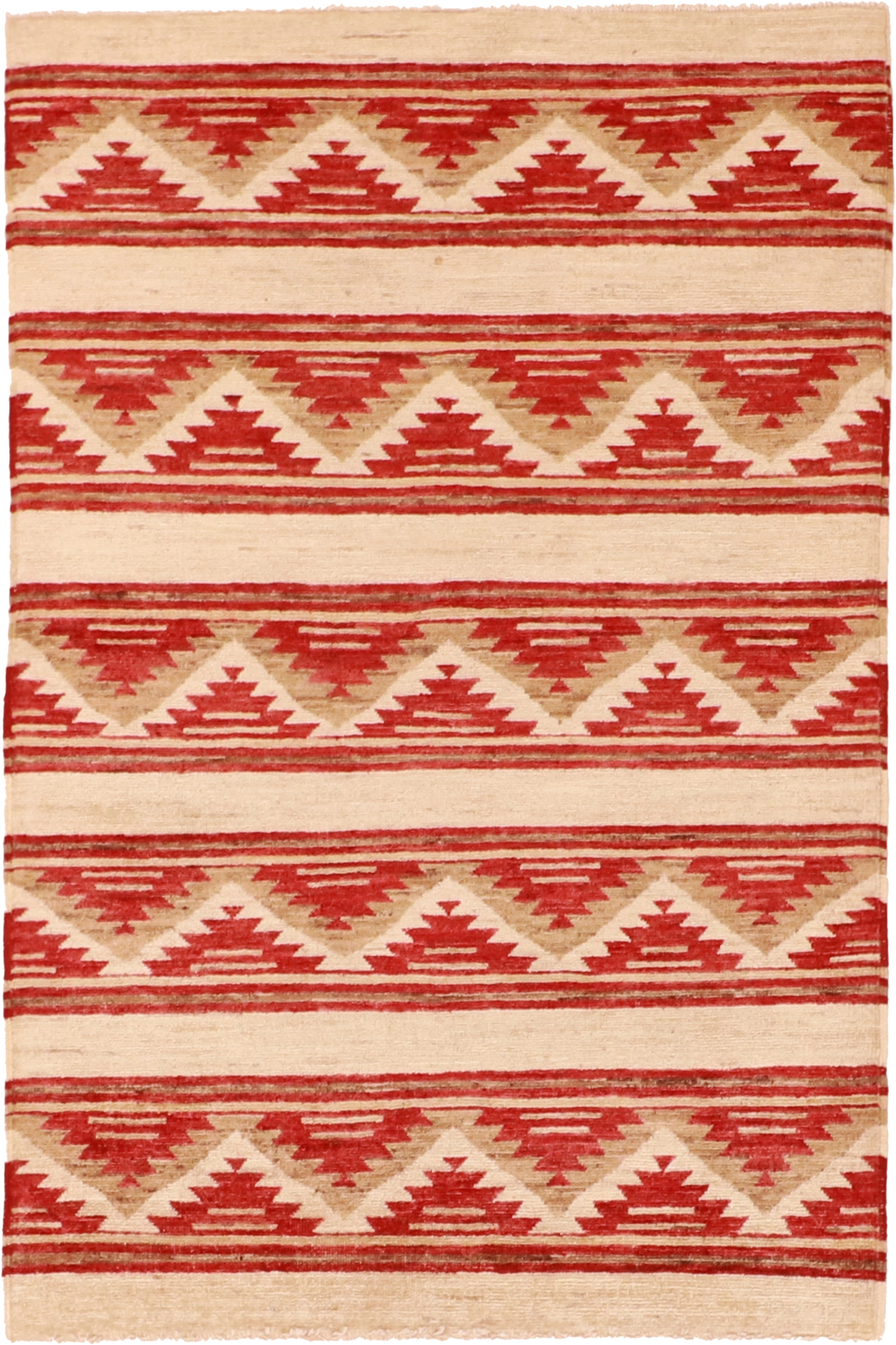 W 3.2 - L 4.10 Mountain Modern 100% Wool Hand-Woven Rug - 60448