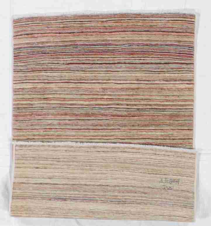 W 2.7 - L 4.2 - Modern Wool All Over Rectangle - Finest Hand-Knotted Quality Wool - 60461
