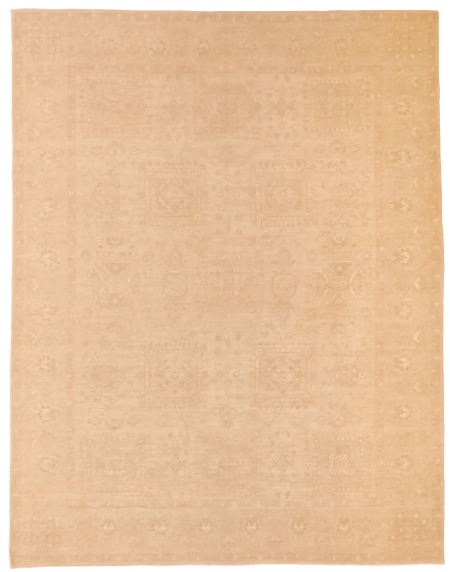 W 8.1 - L 11.4 - Modern Wool Mahal Rectangle - Hand Woven Rug - 60466