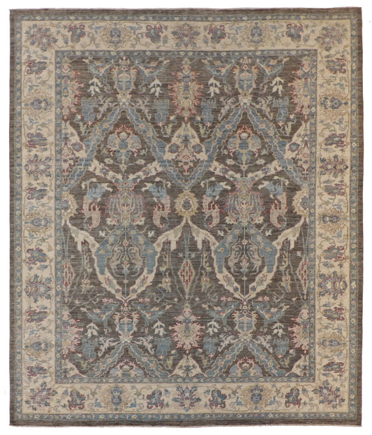 7.10 x 9.1 - Bijar Wool Traditional Rectangle - Finest Hand-Knotted Quality Wool — 60467