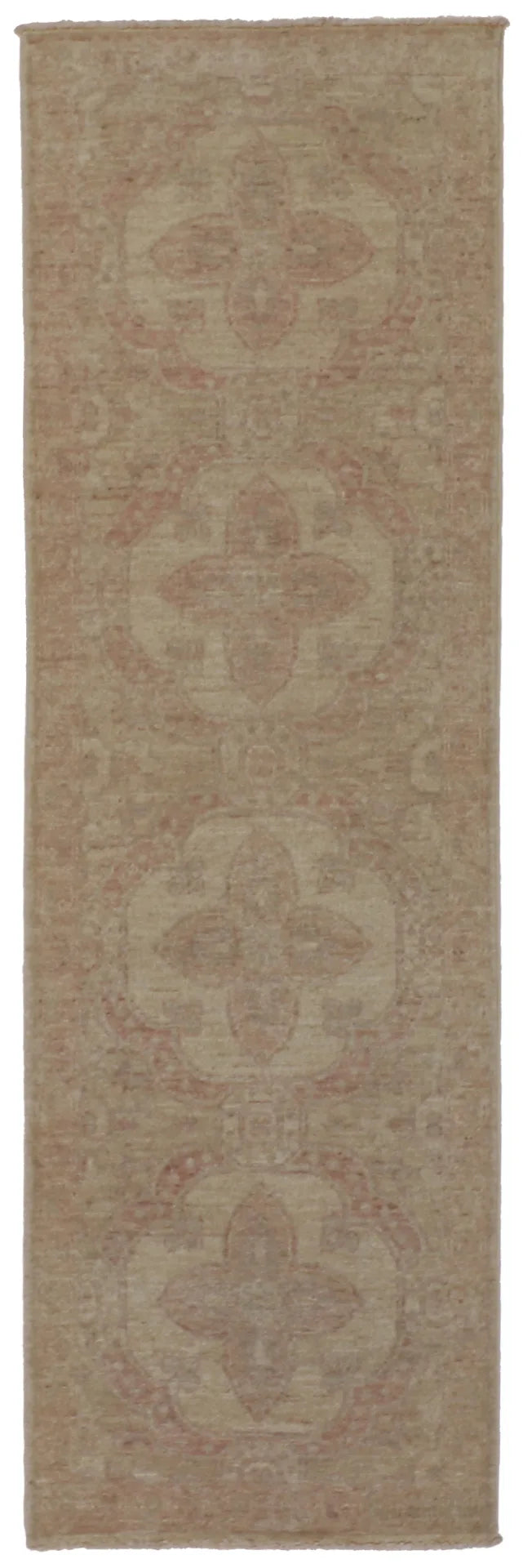 W 2 - L 6.4 - Seneh Runner 100% Wool Handmade All Over Design - 60473