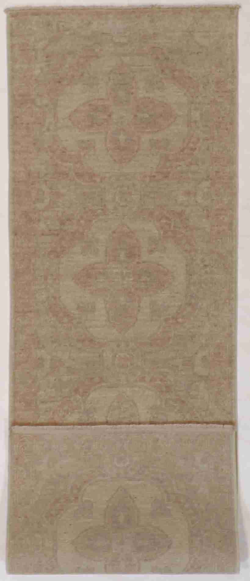 W 2 - L 6.4 - Seneh Runner 100% Wool Handmade All Over Design - 60473