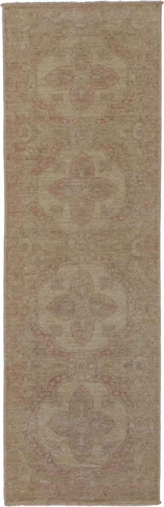 W 2 L 6.4 Seneh Runner 100% Wool Hand-Woven All-Over Design Rug - 60473