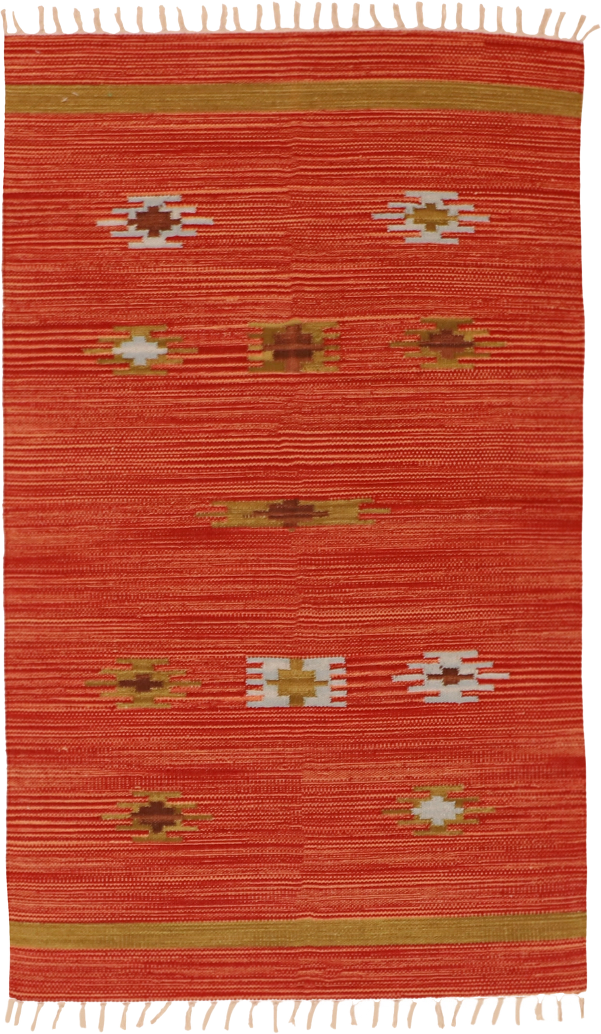 W 3 L 5 Kilim 100% Wool Hand-Woven All-Over Design - 60483