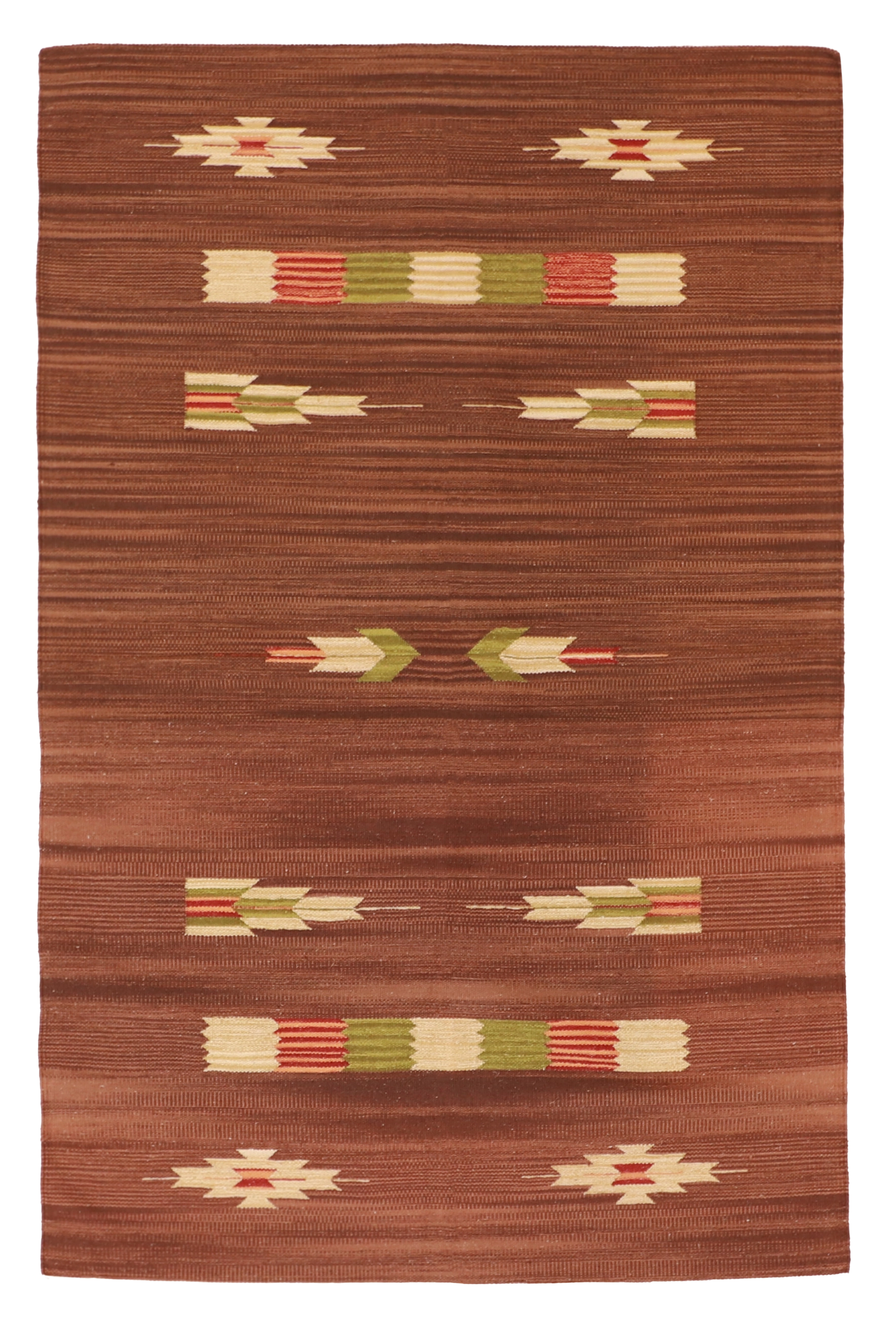 W 4 L 6 Kilim 100% Wool Hand-Woven - 60520