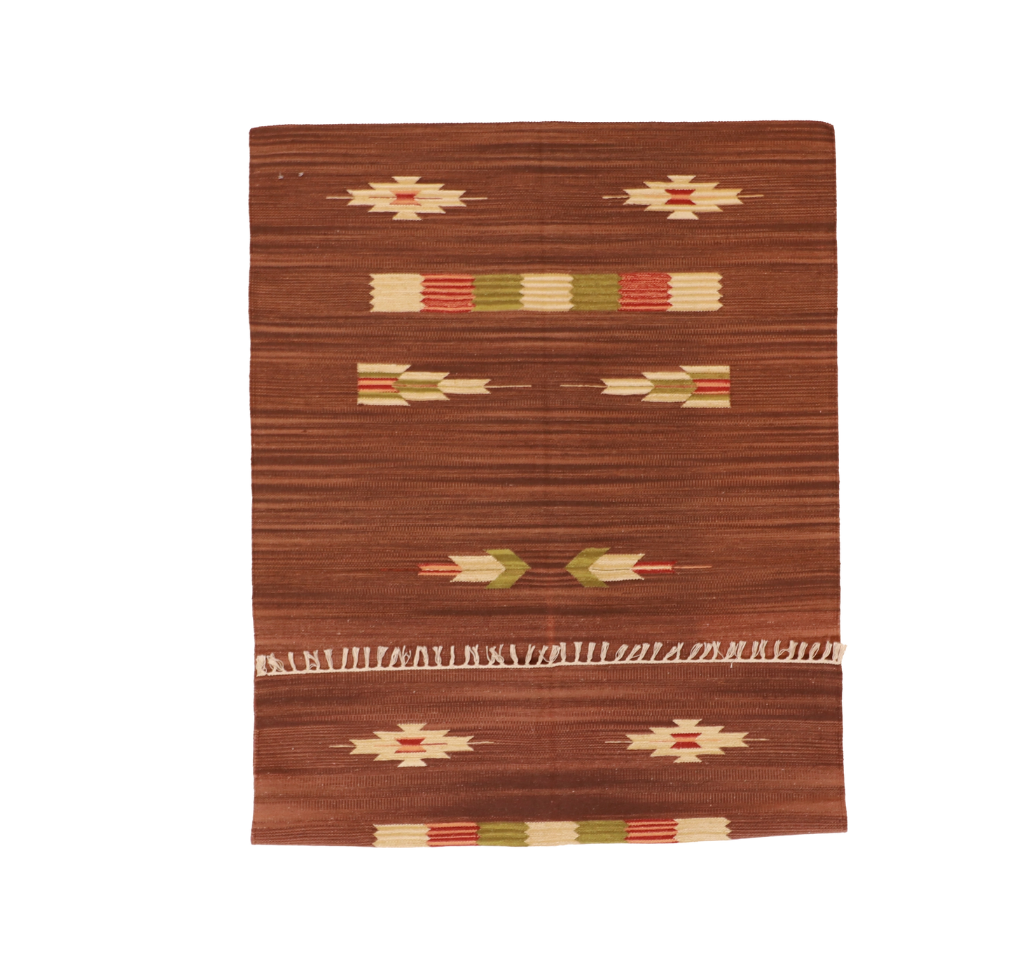 W 4 L 6 Kilim 100% Wool Hand-Woven - 60520