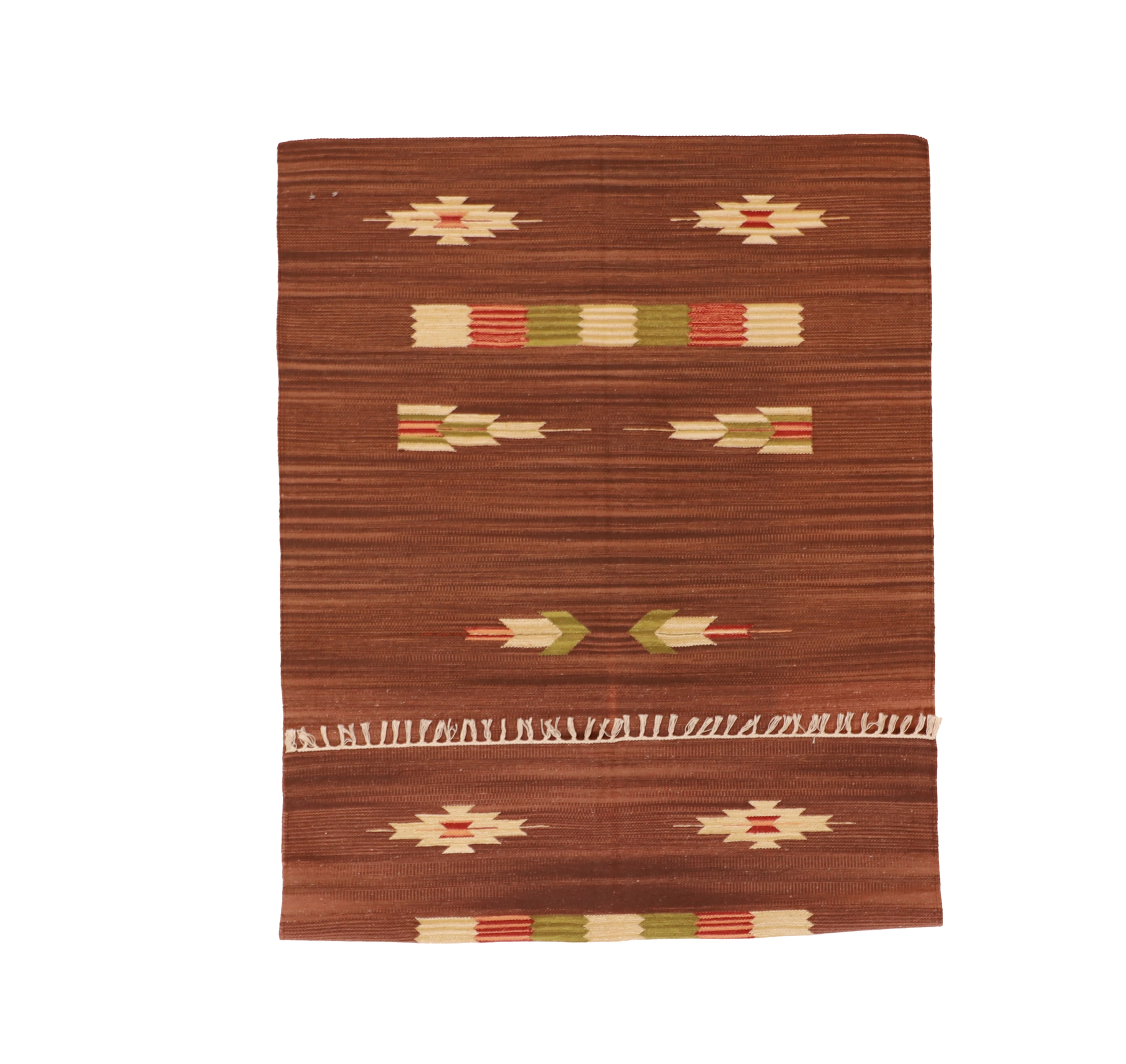 W 4 L 6 Kilim 100% Wool Hand-Woven - 60520