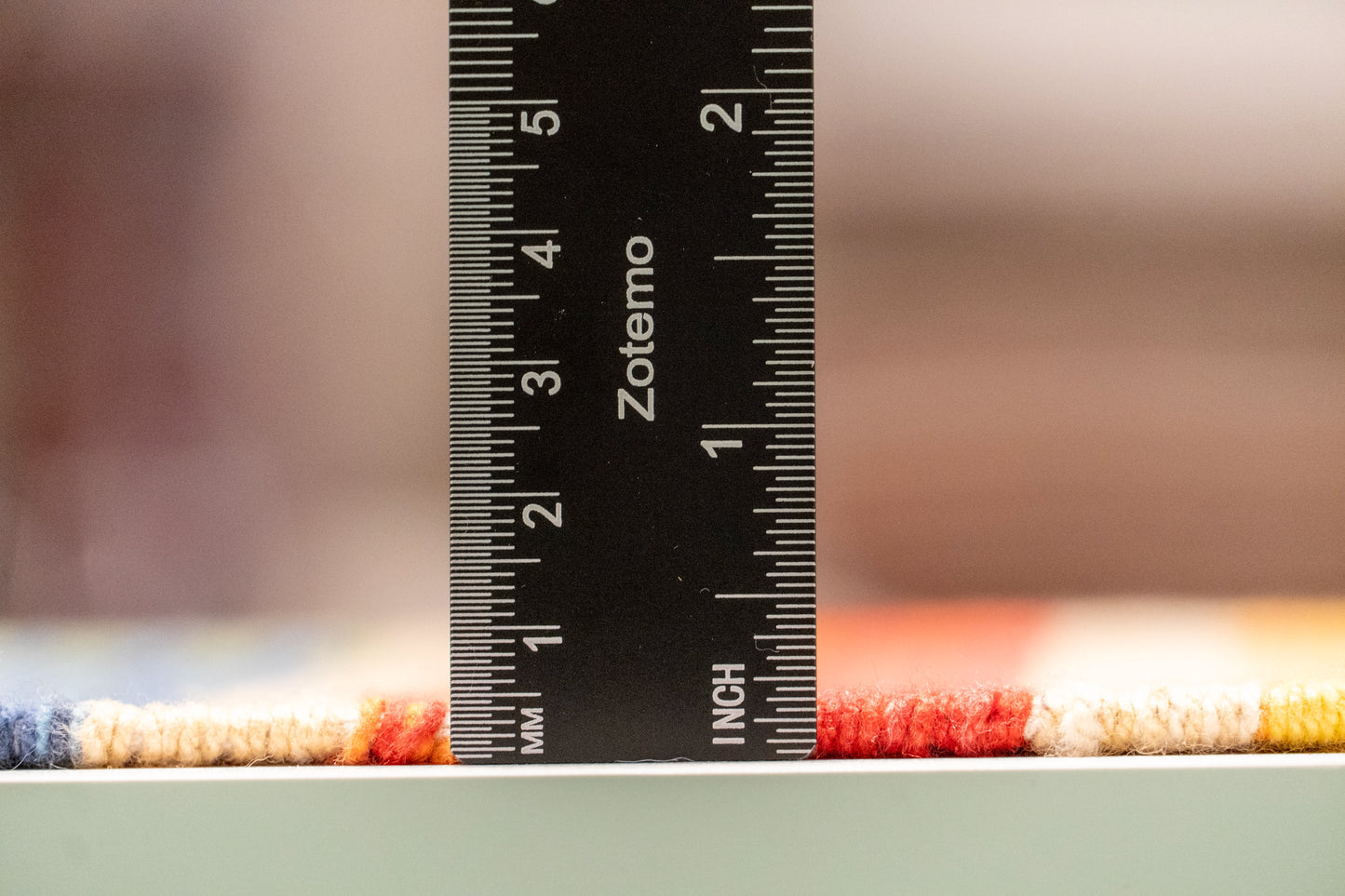 W 4 L 6 Kilim 100% Wool Hand-Woven Geometric Design - 60526