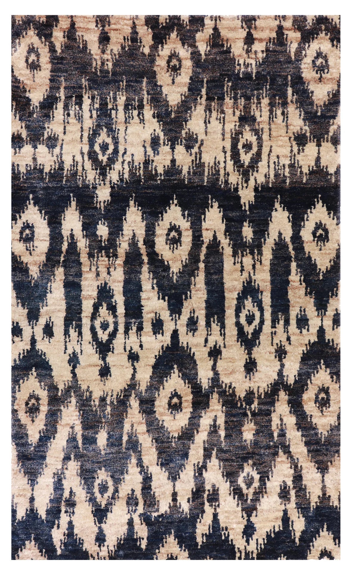6x9 - Modern Jute All Over Rectangle - Hand Knotted Rug — 60560