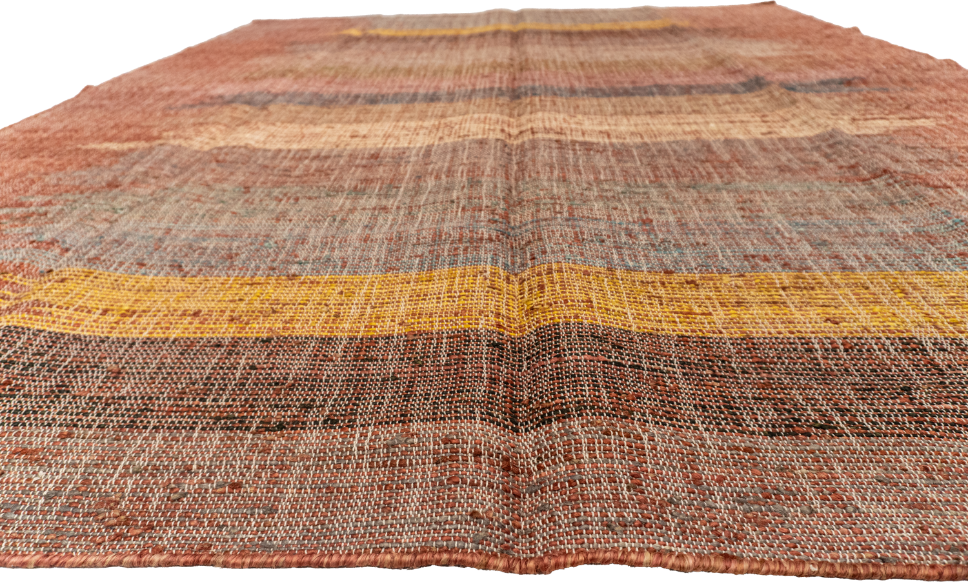 W 8 L 10 Modern 100% Wool Hand-Woven All-Over Design - 60596