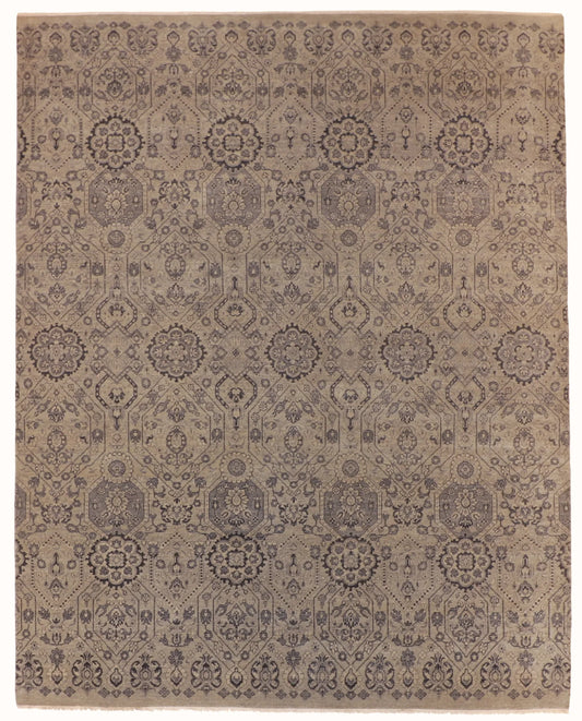 8.1 x 10.2 - Zeigler Wool All Over Rectangle - Hand Woven Rug — 60601