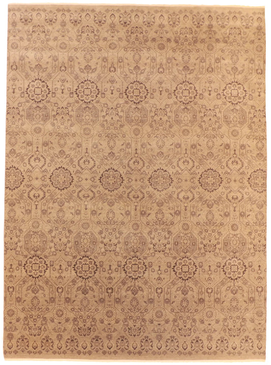 9 x 12.2 - Transitional Wool Mahal Rectangle - Hand Woven Rug — 60604