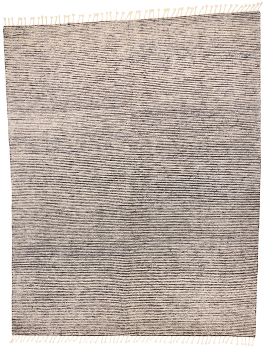 W 9 L 12  Morroccan 100% Wool Hand-Woven All-Over Design - 60632