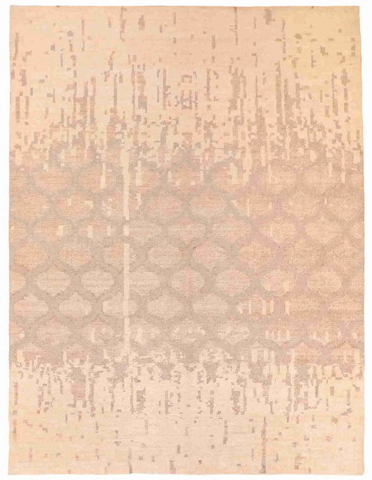 8.1 x 12 - Transitional Wool Mountain Modern Rectangle - Hand Woven Rug — 60655