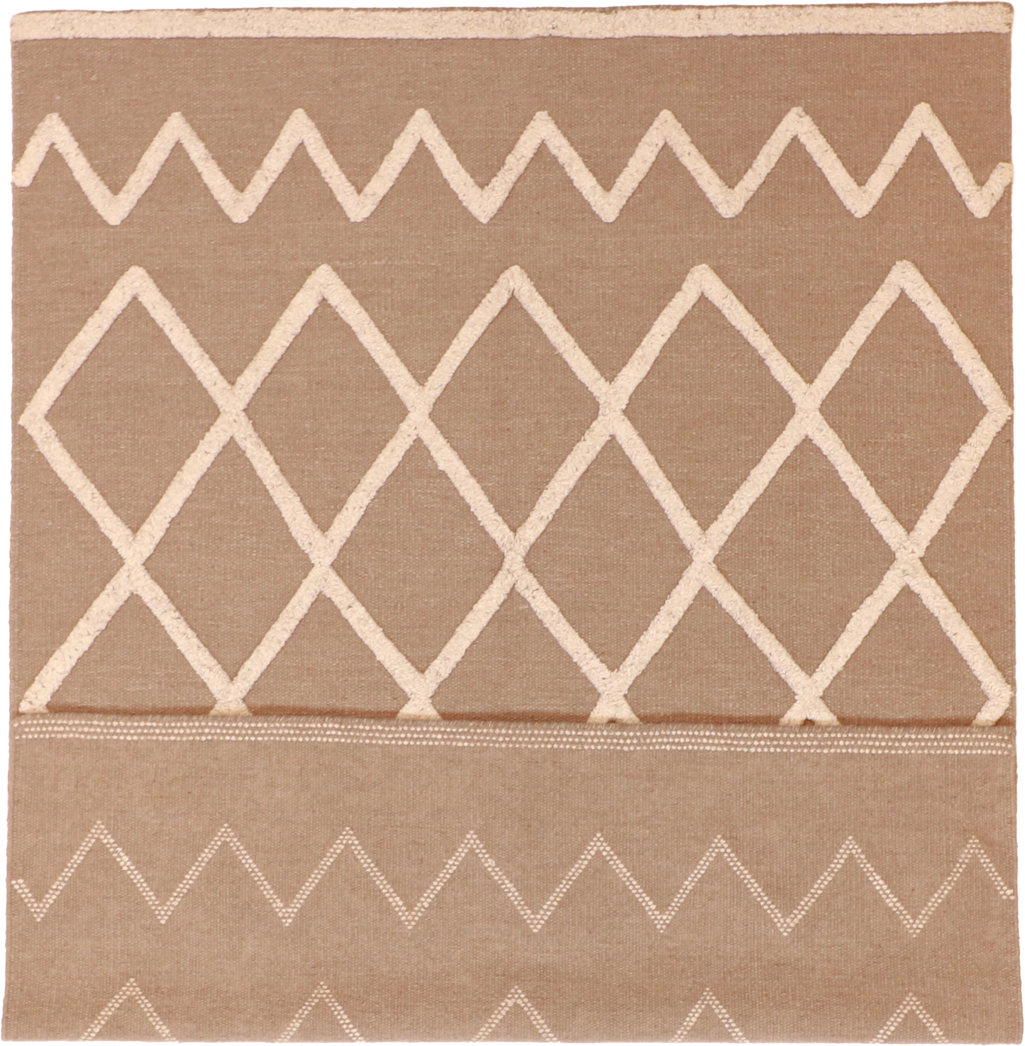 W 5 L 7 Mountain Modern Wool And Silk Blend Hand-Woven Western Design - 60775