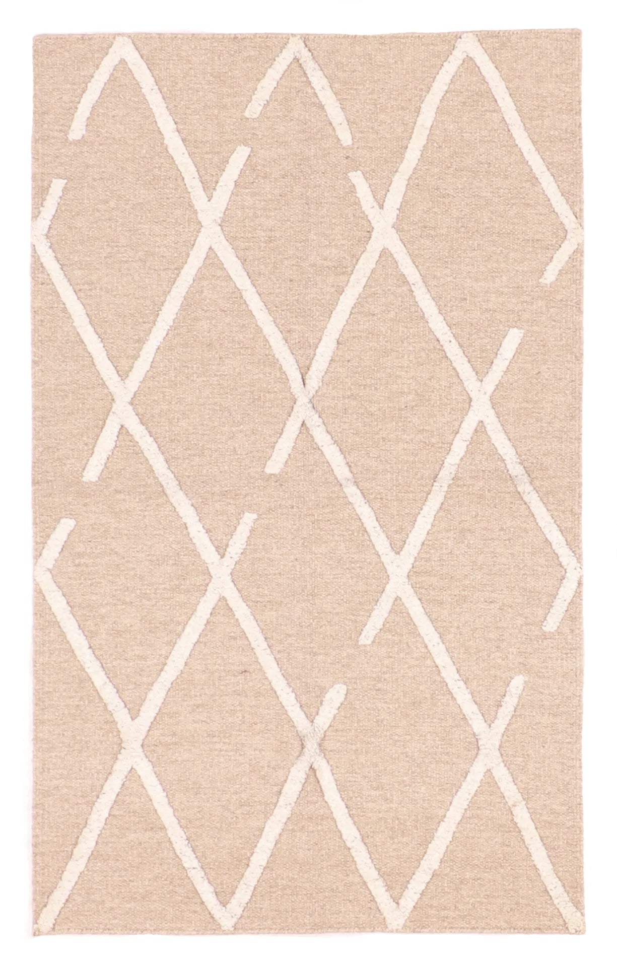 3 x 5 - Kilim Fine/Wool/Silk Modern Rectangle - Finest Hand-Made Quality Wool — 60785