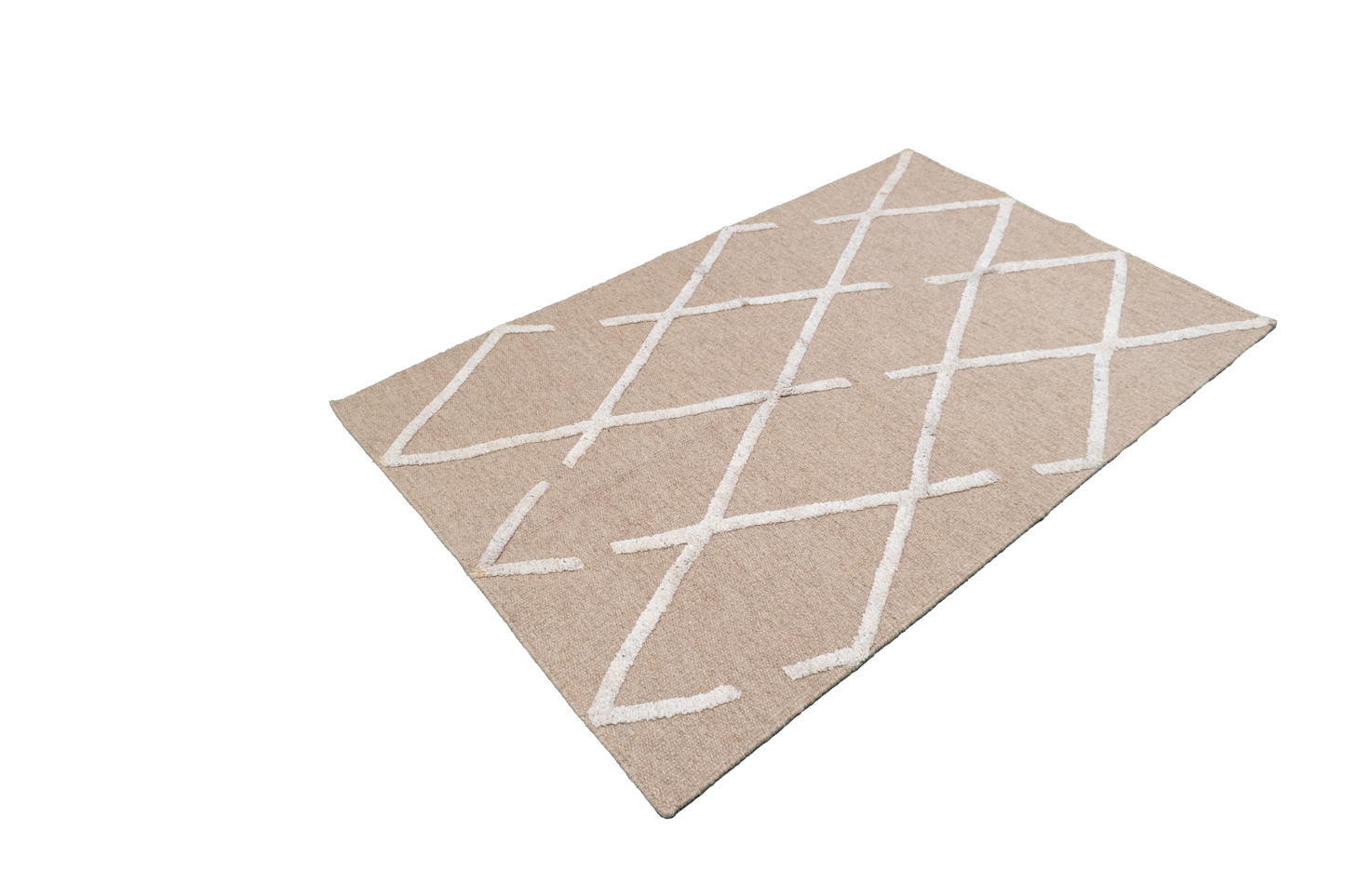W 3 L 5 Kilim Wool And Silk Blend Hand-Woven Modern Design - 60785