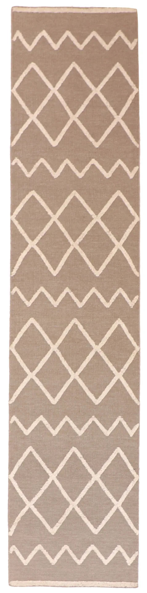 2.6 x 10 - Modern Fine/Wool/Silk Kilim Rectangle - Finest Hand-Made Quality Wool — 60794