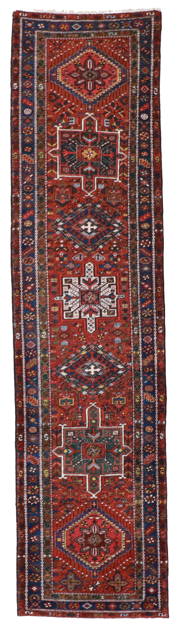 W 2.8 L 10.1 Karajeh 100% Wool Hand-Woven - 60897