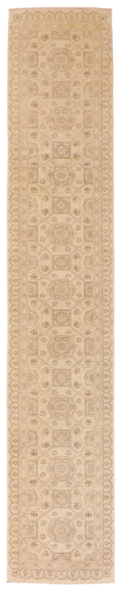 W 2.7 - L 14.2 - Ardabil Fine/Wool All Over Rectangle - Finest Hand-Knotted Quality Wool - 60914