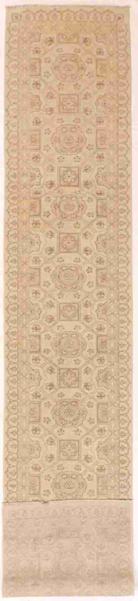 W 2.7 - L 14.2 - Ardabil Fine/Wool All Over Rectangle - Finest Hand-Knotted Quality Wool - 60914