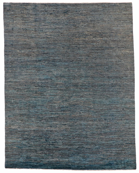 7.1 x 10 - Modern Wool Contemporary Rectangle - Finest Hand-Knotted Quality Wool — 60939