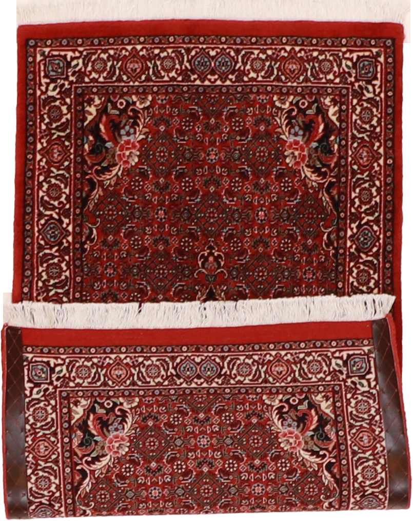 W 2.4 L 4.4 Bijar 100% Wool Hand-Woven All-Over Design - 60963