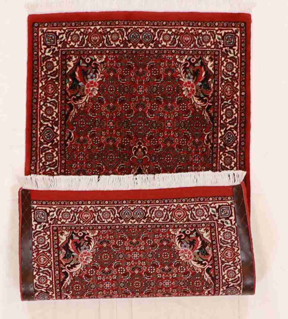 W 2.4 - L 4.4 - Bijar Wool All Over Rectangle - Finest Hand-Knotted Quality Wool - 60963