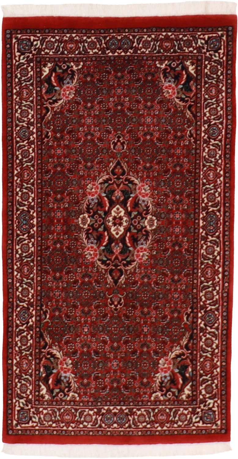 W 2.4 L 4.4 Bijar 100% Wool Hand-Woven All-Over Design - 60963