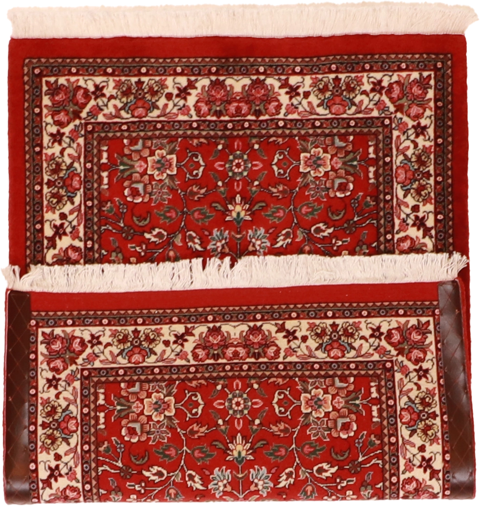 W 2.4 L 3.8 Bijar Runner 100% Wool Hand-Woven Floral Design - 60966