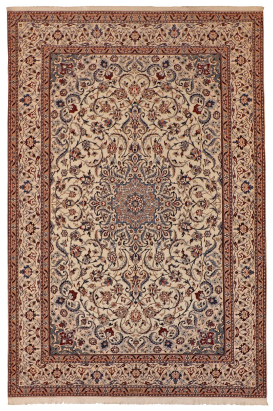 W 6.6 - L 9.9 - Naine Wool Traditional Rectangle - Finest Hand-Knotted Quality Wool - 60989