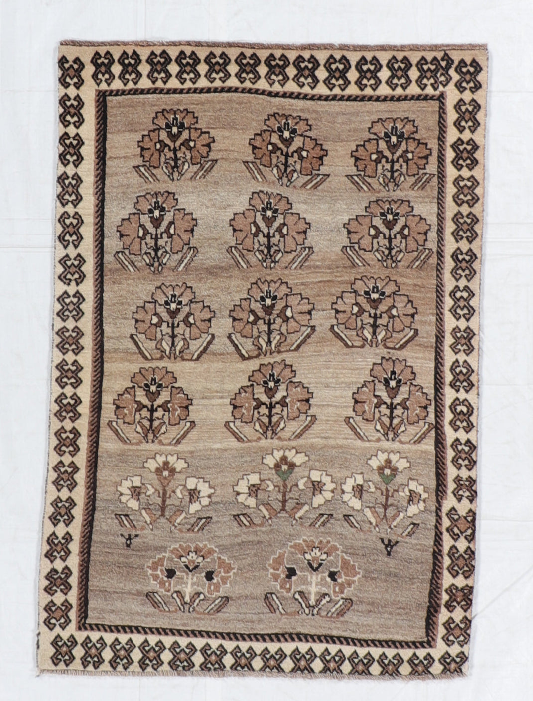 4x6 - Lori Fine/Wool Geometric Rectangle - Hand Knotted Rug — 61017