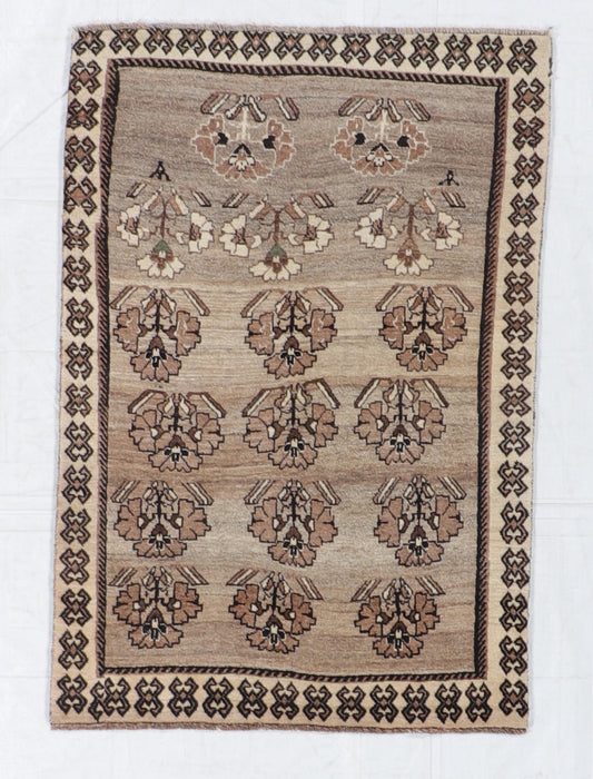 4x6 - Lori Fine/Wool Geometric Rectangle - Hand Knotted Rug — 61017