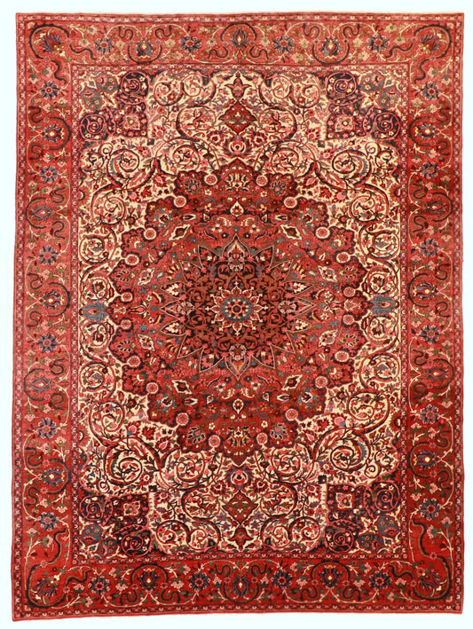 3.1 x 12.1 - Bakhtiarie Fine/Wool Floral Rectangle - Hand Woven Rug - 61044