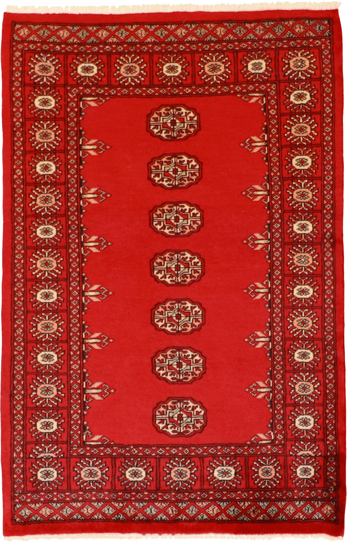 W 3.3 L 5 Bokhara 100% Wool Hand-Woven All-Over Design - 61215