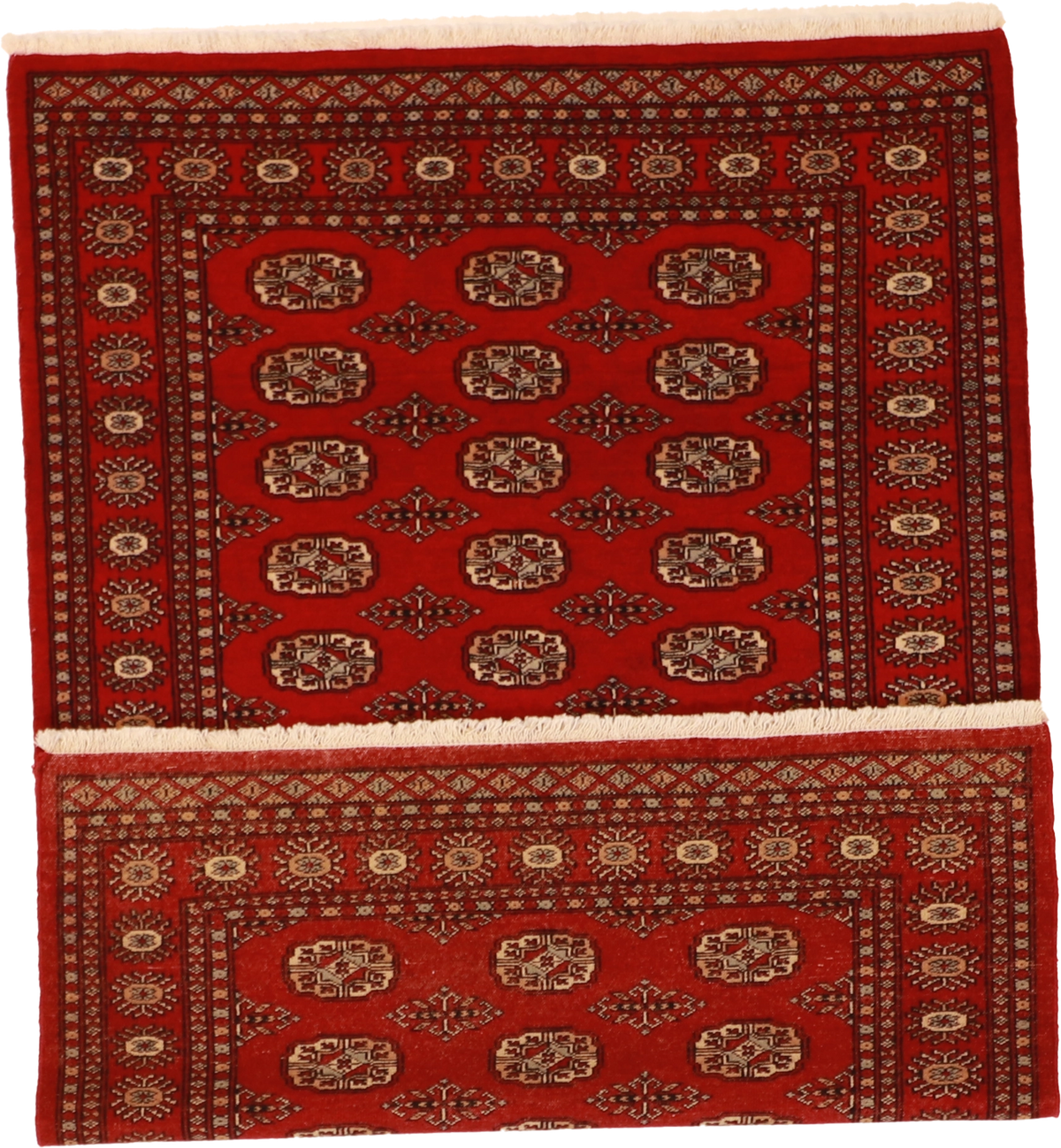 W 4.1 - L 6 Bokhara 100% Wool Hand-Woven Geometric Design - 61221