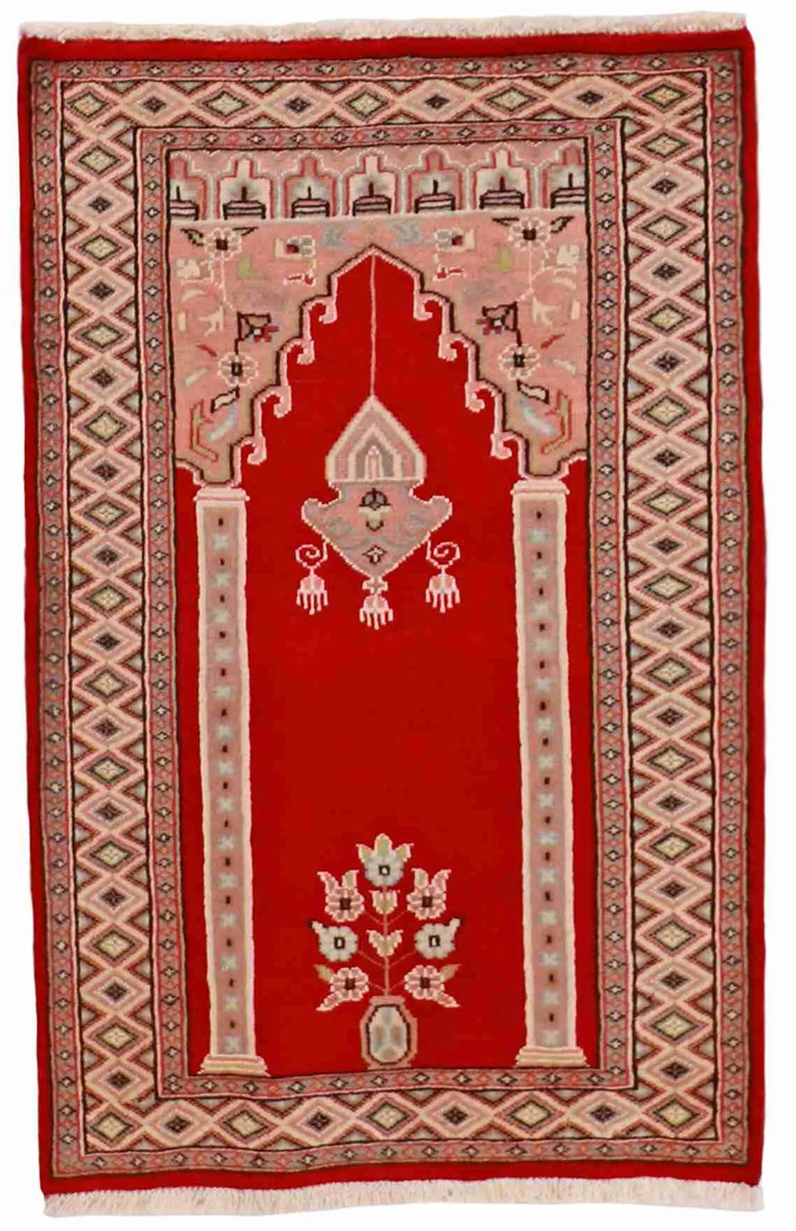 W 2.7 - L 4.1 - Bokhara Wool All Over Rectangle - Finest Hand-Knotted Quality Wool - 61222